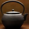 Arare Cast Iron Tea Pot - black