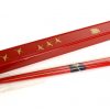 Chopsticks w/ case - longevity & red