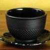 Cast Iron Tea Cup & Saucer