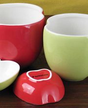 "Apple" Coffee Cup & Dish Set
