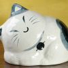 Smiling Cat Coin Bank - white