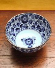 blue & white rice bowl