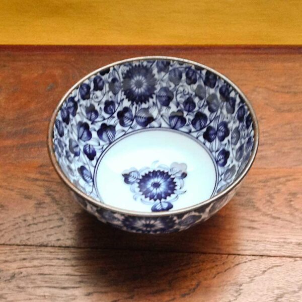 blue & white rice bowl