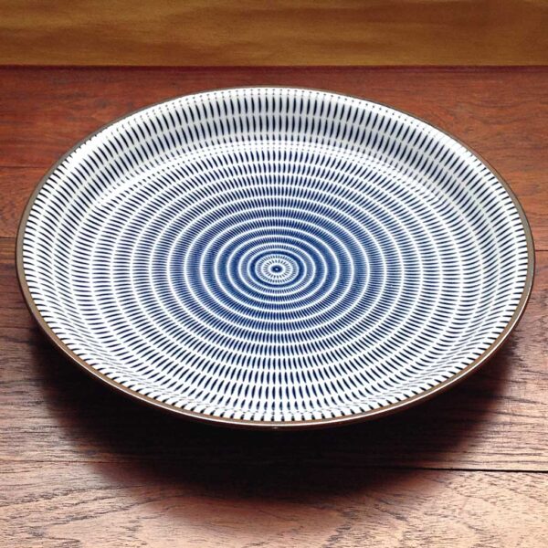 Navy Sendan Dinner Plate