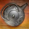 Dragon Cast Iron Tetsubin overhead Dragon Cast Iron Tetsubin