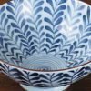 Ferns Blue and White Rice Bowl